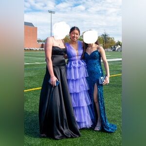 Lavender Prom Dress with Ruffles